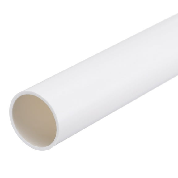 Uxcell Rigid Round Pipe 21.2mm ID 25mm OD 8" Length White High Impact for Water Pipe, Crafts, Cable Sleeves