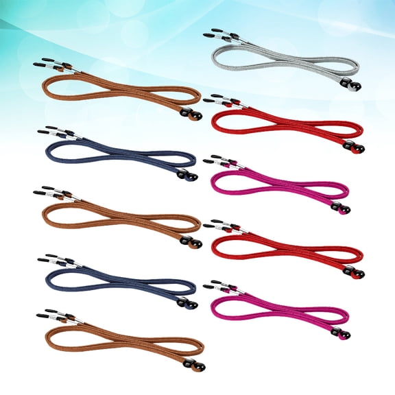 Hytrove 10Pcs Spectacles Strap for Running and Hiking with Chamois Rope