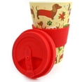 thumbnail image 5 of TINYMILLS Eco-Friendly Reusable Plant Fiber 14 oz Travel Mug with Christmas Wiener Dog Design Stocking Stuffers Holiday Party Favor Party Christmas Party Prizes, 5 of 5