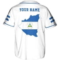 thumbnail image 3 of Lotusprinthandmade Personalized Name Republica de Nicaragua Baseball Jersey Shirt XS-5XL Multicolor, 3 of 5