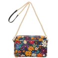 thumbnail image 2 of FORMRS Women Crossbody Purse with Chain Strap Vegan Leather Shoulder Handbag, Bright Colorful Flowers Pattern, 2 of 7
