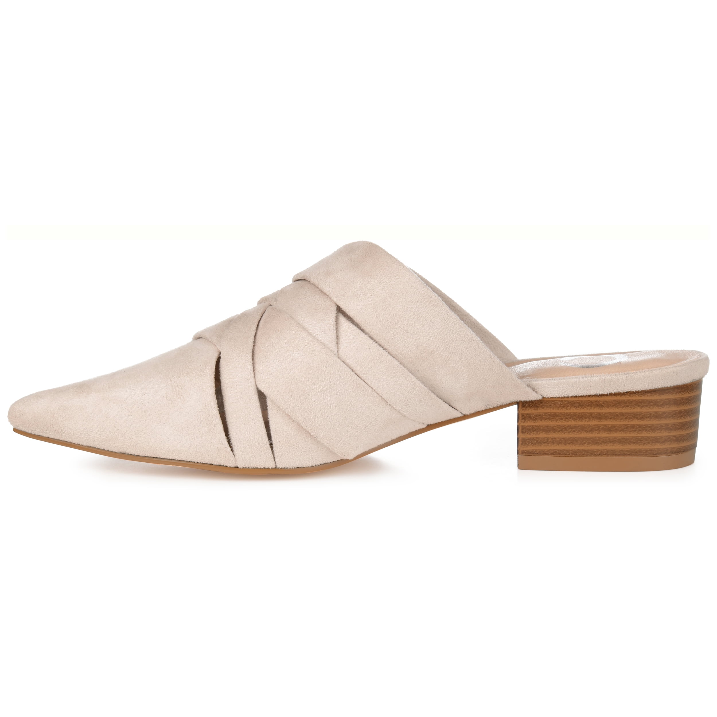 Journee Womens Kalida Slip On Pointed Toe Mules Flats