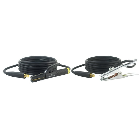500 Amp Welding Leads Assembly Set - LC40 Connector - 2/0 AWG cable (100 FEET EACH LEAD)