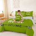 thumbnail image 3 of Feelyou Rustic Home Sweet Bedding Comforter Set for Adults Men Women, Arrow Quote Full Bedding Set, Olive Green, Grey Reversible, 7-Piece, 3 of 7