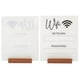 thumbnail image 3 of GOOHOCHY Letrero de contraseña de wifi Letrero acrílico de wifi Letrero de wifi Tablero de wifi Letrero recordatorio de contraseña de wifi, 3 of 8