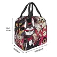 thumbnail image 4 of Hazbin Hotel Lunch Bag, Insulated Lunch Box Large Capacity Reusable Insulated Cooler Lunch Totes Bag For Work Office School Camping Travel Picnic, 4 of 7