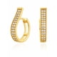 thumbnail image 1 of Aretes Xtellar Barra Dorada Con Doble Fila De Zirconias, 1 of 4