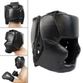 thumbnail image 3 of Casco de boxeo Shamjiam Head Guard Boxeo Sparring Protección para la cabeza suave 58 a 66CM, 3 of 9
