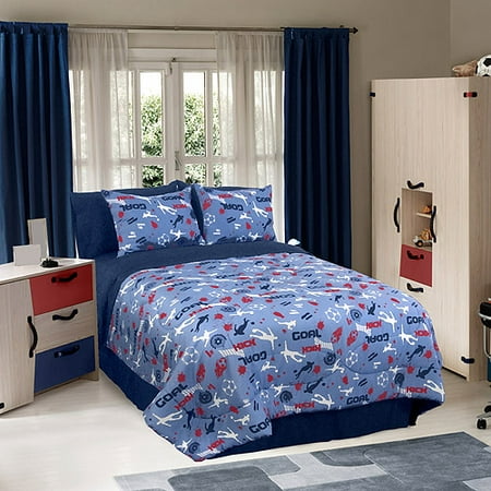 Soccer Locker Bedding Comforter Set Walmart Com