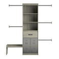 thumbnail image 4 of Little Seeds Nova Grow with Me Grey Oak Adjustable Kids’ Closet Organizer System, 4 of 9