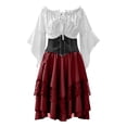 thumbnail image 4 of Likimi Halloween Womens Outfit Set For Stage Show Dress Up Costume Tops With Skirts For Performance Elegant Cosplay Set Size L, 4 of 4