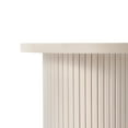 thumbnail image 3 of SHYFOY Round Solid Wood End Table White Pedestal Side Table Living Room Furniture Accent End Table with Solid Wood Base, 3 of 6