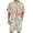 Green, variant on Men's Flower Hawaiian Sets Casual Short Sleeve Shirt and Shorts Suits Outfits, Lightweight Mens Beach Outfit, Stylish Mens Summer Outfits, Vacation & Cruise Outfits for Men S-3XL