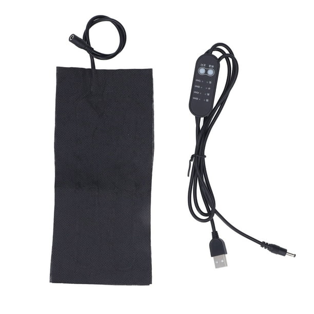 USB Electric Cloth Heater Pad, Foldable Timing Portable DC5V Carbon Fiber Heating Cushion 4 Gear