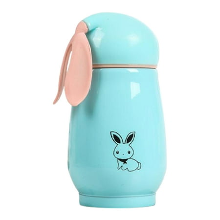 

Stainless Steel Insulated Mug 280ml Rabbit Design Travel Thermals Mug Reusable Stainless Steel Rabbit Design Leak-proof Coffee Mug Travel Thermals Mug for Water & Tea Reusable Insulated Mug Blue
