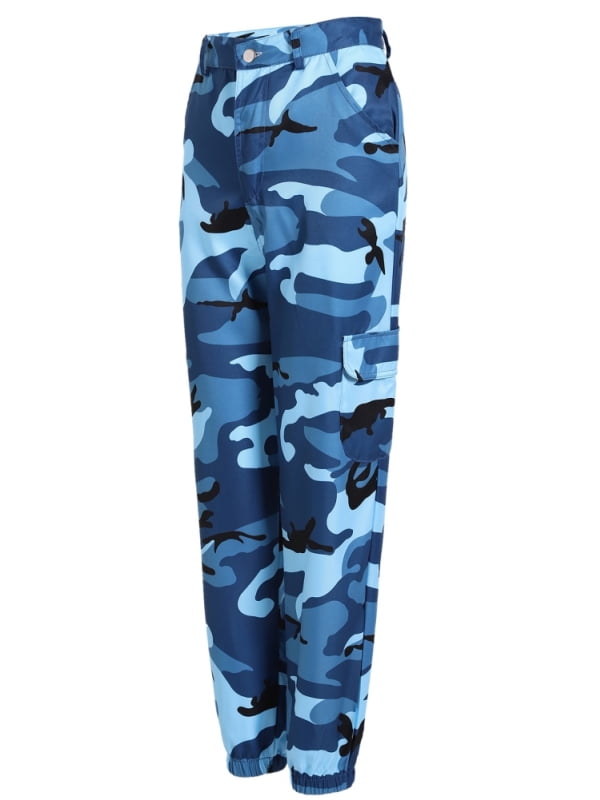 blue army cargo pants