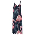 thumbnail image 4 of Flamingo Pattern Sleeveless Dress Woman Fashion Long Dresses Women's Summer Suit Dress Summer 2025 Women, 4 of 7