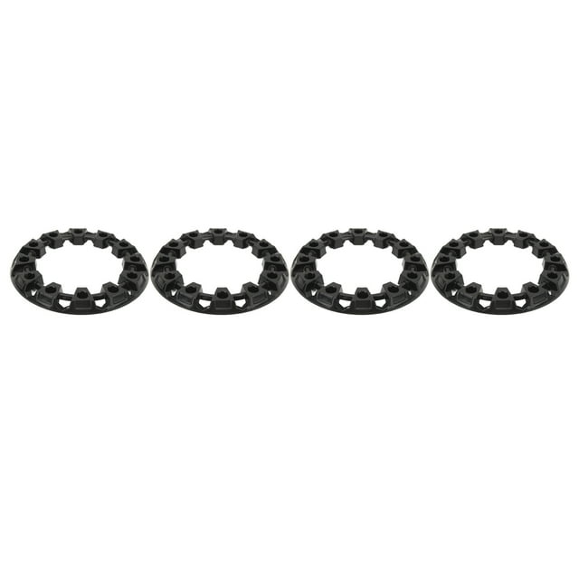 Hubcaps Tire Cover, 4Pcs Plastic Hubcaps Set Wheel Hub Trim Cover Enhanced Appearance for ATV Go Kart