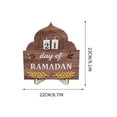 thumbnail image 3 of Sokhug Ramadan Countdown Calendar 2026 Wooden, Tabletop Decor for Home Holiday, Interchangeable Numbers, 3 of 9