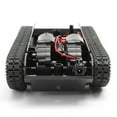 thumbnail image 1 of Smart Robot Tank Car Chassis Kit Rubber Track Crawler For 130 Motor, 1 of 8