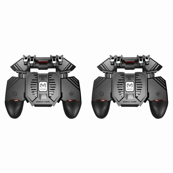 2X MEMO AK77 Game Trigger Phone Cooler Fan Controller with Fan Mobile Trigger Joystick(1200MAh)