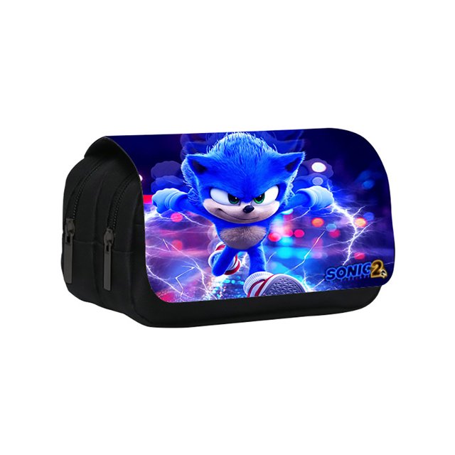 Estuche para lápices con cremallera impreso con juego de Anime, estuche para lápices de doble capa para niños y niñas, suministros escolares, bolsa para bolígrafos para estudiantes