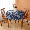 thumbnail image 3 of Round Tablecloth Spring Summer flower 60x60 Inch Round Table Cover for Party Dinner Picnic, 3 of 5