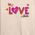 thumbnail image 3 of Barbie - Patterned Love - Women's Lightweight French Terry Long Sleeve Shirt, 3 of 5