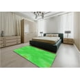 thumbnail image 5 of Ahgly Company Machine Washable Indoor Round Transitional Lime Green Area Rugs, 4' Round, 5 of 7