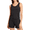 Black, variant on Difdany Womens Cooling Ice Silk Pajamas Set, Summer Tank Top and Shorts Pj, Lightweight Sleeveless Loungewear Nightwear with Elastic Waist, Solid Color Casual Sleepwear for Home Dorm Travel
