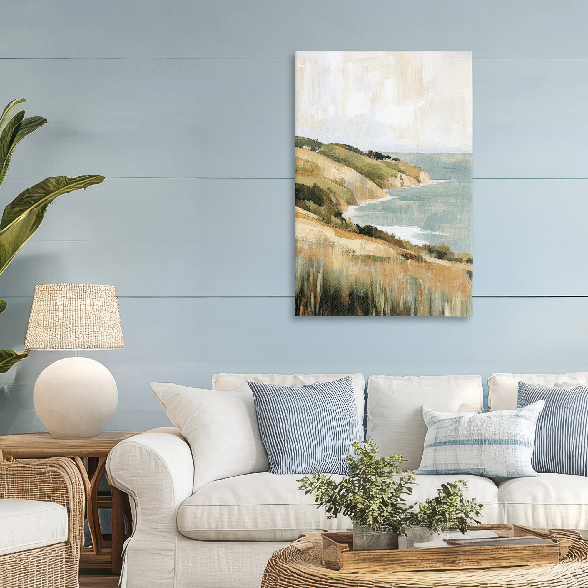 Stupell Industries Serene Cliff in Morning Light Canvas Wall Art, design by Petal Prints Design