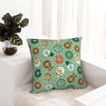 thumbnail image 6 of Yiaed Christmas Donuts Print Pillow Covers Super Soft Decorative Square Throw Pillow Covers Case Cushion Covers for Sofa Couch Bedroom Car Decor（No pillow core）-24"x24", 6 of 7