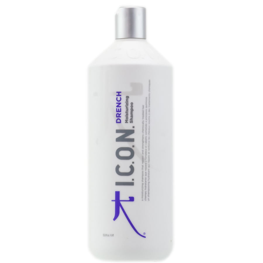 Icon Drench Moisturizing Shampoo - 33 oz / liter - Pack of 6 with Sleek Comb Walmart.com