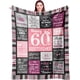 thumbnail image 1 of LHSHID 60th Birthday Gifts for Women Blanket 60th Birthday Decorations Women 60th Birthday Gift Ideas Happy 60th Birthday Gifts for 60 Year Old WomanBirthday Gifts for Women Throw 30"x40", 1 of 7