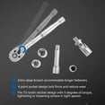 thumbnail image 5 of PROSTORMER 46-Piece Drive Socket Wrench Set, 3/8 Impact Socket Mechanic Tools SAE/Metric with 72 Tooth Ratchet, Universal Joint, Extension Bars, 5 of 7