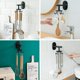thumbnail image 4 of Juego de soporte de utensilios de cocina con rotación 360 de 2 gancho de utensilio de cocina, gancho de pared giratorio multifuncional autoadhesivo con 8 ganchos para cocina/baño/ Feliz Sencillez, 4 of 4