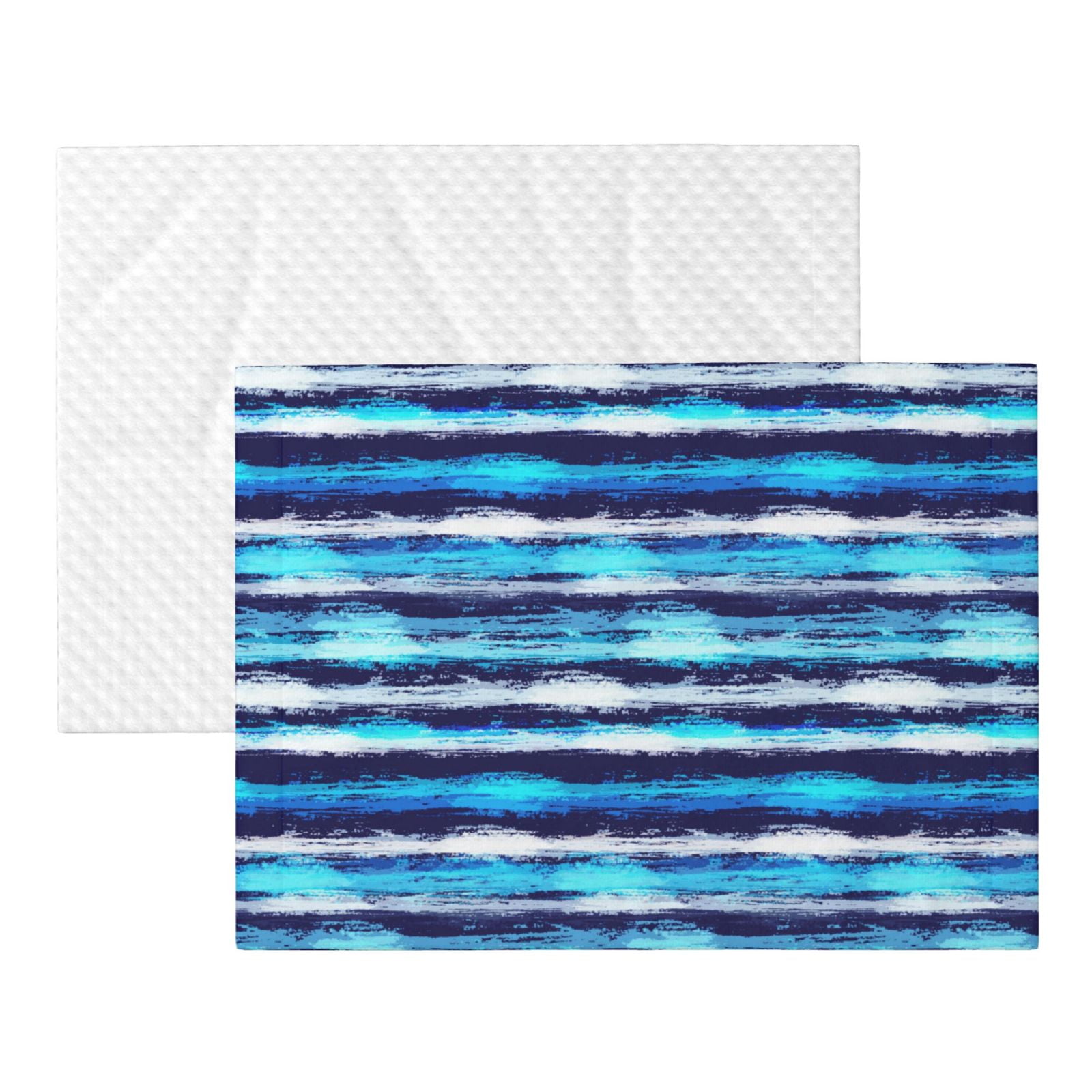Naloa Ice Blue Stripes Dog Blanket, 3 Sizes Cat Blanket for Indoor Cats Large Medium Small Dog Gifts-Large