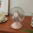 thumbnail image 2 of Zeiwohndc USB/AA Battery Power Desk Fan 5.7inch Retro Oscillating Table Fan Powerful, 2 of 13