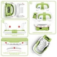 thumbnail image 4 of Babyomi Baby Bathtub with Durable Bath Tub and Cute Bear Thermometer, Soft Detachable Cushion No-Slip Hanging and Shower Hat, Foldable Bathtub for Newborn to Toddler, Green, 4 of 5