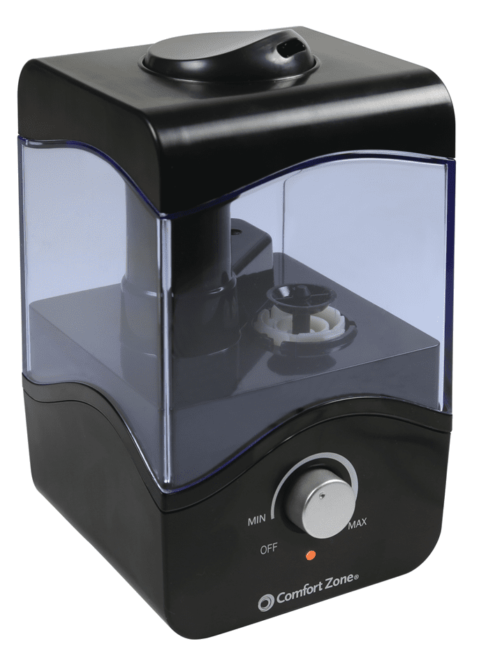 Comfort Zone Ultrasonic Humidifier with Aromatherapy CZHD10BKWM BLACK
