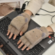 thumbnail image 1 of Guantes calefactables USB Little Bear para mujer y hombre Guantes de invierno para computadora portátil cálidos (café), Calentadores de manos sin dedos calefactados con calefacción completa y media, 1 of 1