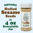 thumbnail image 3 of Organic Hulled Sesame Seeds, 1.5 Pounds – Raw in Resealable Jar, Non-GMO, Vegan, Kosher, Wholesale – by Food to Live, 3 of 7