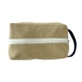 thumbnail image 1 of Bolsa de maquillaje pequeña para viaje de lona, bolsa de cosméticos, bolsa de aseo para mujeres y niñas, regalos, portátil, color caqui, 1 of 6
