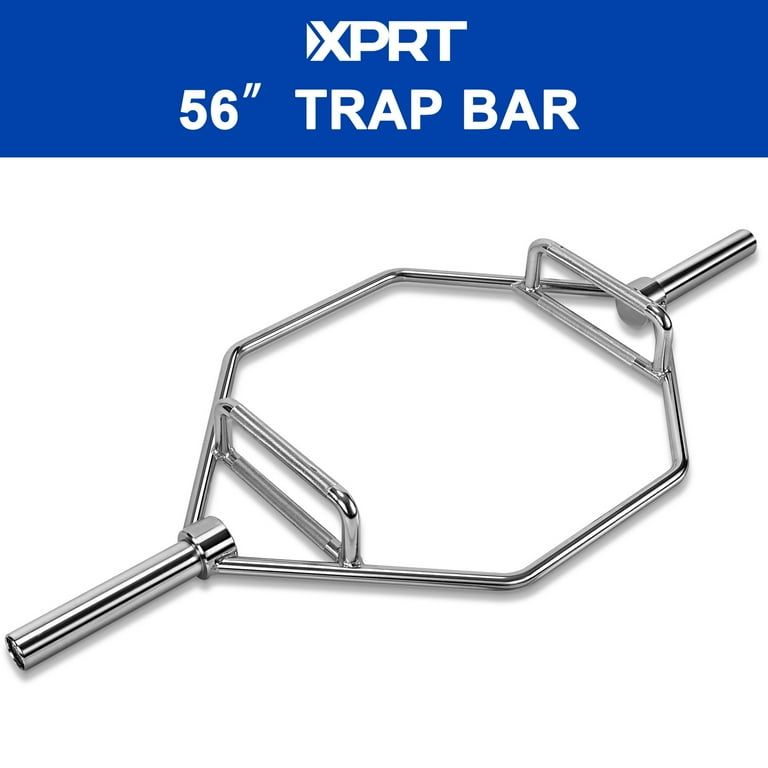 XPRT Fitness 56'' Olympic Hex Trap Barbell Deadlift Bar Rated