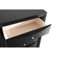 thumbnail image 3 of Passion Furniture Marilla Black 5-Drawer Chest of Drawers (32 in. L X 17 in. W X 48 in. H), 3 of 5