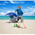 thumbnail image 2 of Portable Blue Beach Shade Tent Fits 2-3 People- Lightweight 2.43 lbs, Wind-Resistant Sun Shelter for Outdoor, 2 of 7