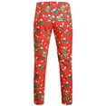 thumbnail image 4 of Hfolob Pants For Men Mens Fashion Casual Christmas Printed Button Zipper Suit Pants Outdoor Pants, 4 of 9