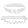 thumbnail image 1 of Joyería Zulema liga Nupcial Romántico Decoración Para boda hoja Cristal blanco 43-53cm, 1 of 7