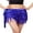 Royal Blue, variant on Women's Sequin Skirt Glitter Belly Dance Hip Skirt Tassel Scarf Rave Skirt Wrap Party Costume