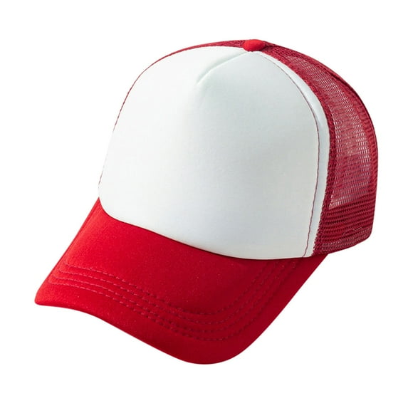 Mens Hat Adult Male Runner's Hat Fashion Men Men Sport Gradient Tie Dye Breathable Beach Adjustable Baseball Cap Hip Hop Hat Sun Clothes(Red,One Size)